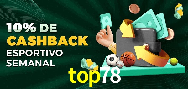 10% de bônus de cashback na top78