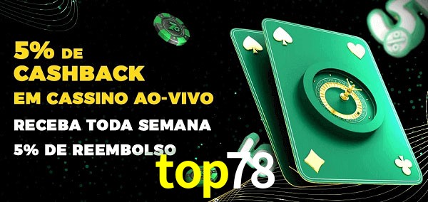 Promoções do cassino ao Vivo top78